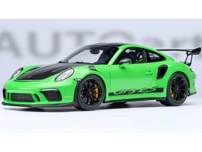 Autoart 78179 - Porsche 911 (991.2) GT3 RS Weissach Lizard Green with Carbon
