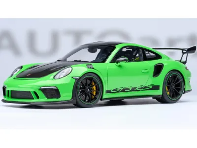 Autoart 78179 - Porsche 911 (991.2) GT3 RS Weissach Lizard Green with Carbon