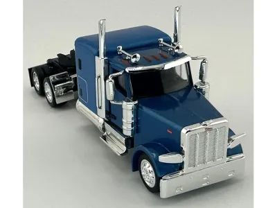 HO Logistics Replicas HL-589064 - Peterbilt 589 Truck with 72 Inch Sleeper Blue Metallic 187 (