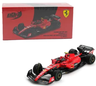 BBR BBRFER64023 - Ferrari SF-23 55 Carlos Sainz Formula One F1 Monaco GP (2023