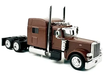 HO Logistics Replicas HL-38902 - Peterbilt 389 Truck Tractor with Sleeper Cab Brown Metallic 