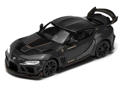 Pop Race PR64-PRE013 - Toyota Supra DarwinPro Black with Gold Accents Enigma Exclus