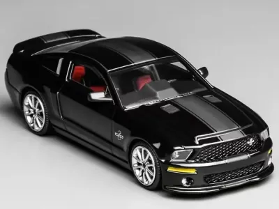 Motorhelix GL-1251006C - 2007 Ford Mustang Shelby GT500 Super Snake Ebony Black with 