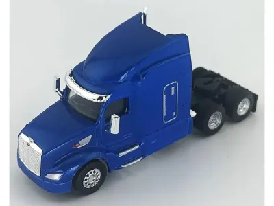 HO Logistics Replicas HL-57906 - Peterbilt 579 Sleeper Cab Blue Metallic 187 (HO) Plastic Mod