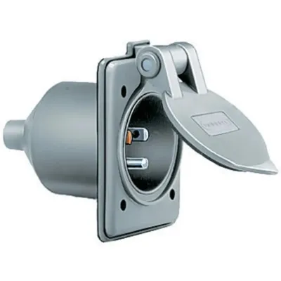 Hubbell HBL61CM64 - Hubbell HBL61CM64 15 Amp 125v 2 Pole 3 Wire Gray Outlet