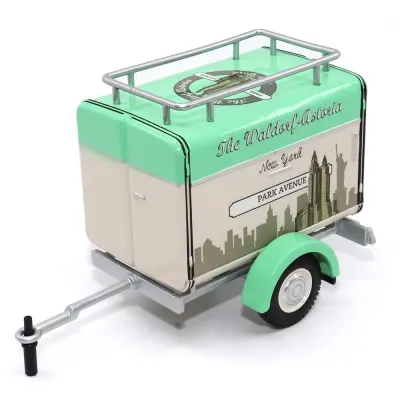 Motorcity Classics 88002 - Travel Trailer Beige with Light Green Top The Waldorf-Astori