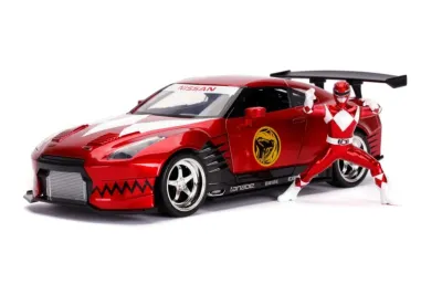 Jada Toys 31908 - 2009 Nissan GT-R (R35) Candy Red and Red Ranger Diecast Figu