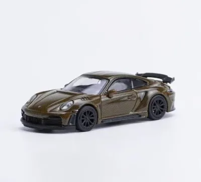 Pop Race PR640049 - 992 Stinger GTR Brown Carbon 164 Diecast Model Car by Pop Ra