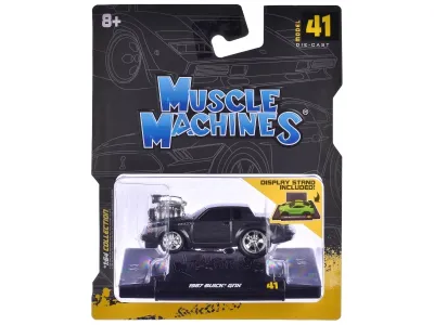 Muscle Machines 15581BK - 1987 Buick GNX Black Metallic 164 Diecast Model Car by Muscl