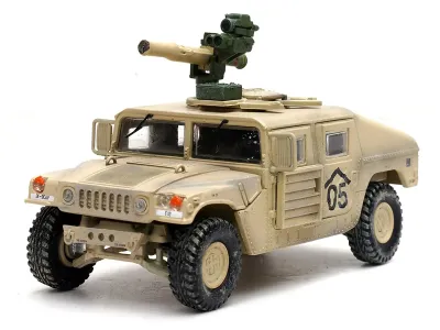 Panzerkampf 12501AC - M1046 HUMVEE Tow Missile Carrier Desert Camouflage E Troop 9