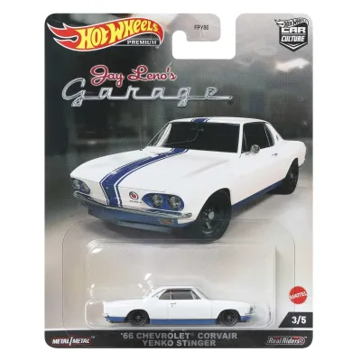 Hot Wheels HCJ84 - 1966 Chevrolet Corvair Yenko Stinger White with Blue Stripes