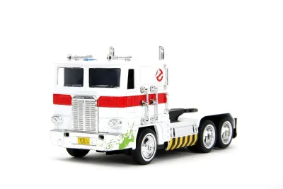 Jada Toys 35862 - G1 Autobot Optimus Prime Truck White with Robot on Chassis f