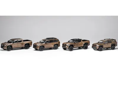 GCD DTG0043-MB - Toyota TRD PRO Mudbath 4 Car Set Limited Edition to 200 piec