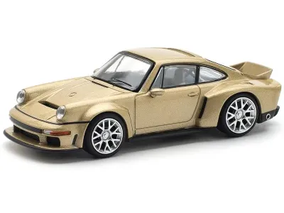 Pop Race PR640132 - Singer DLS Turbo Gold Metallic 164 Diecast Model Car by Pop 