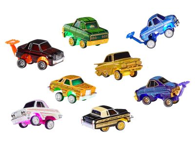 Car Tuned 597346-XX2 - Lowriders Show Glow Series 3 Set of 8 Pieces Diecast Model C