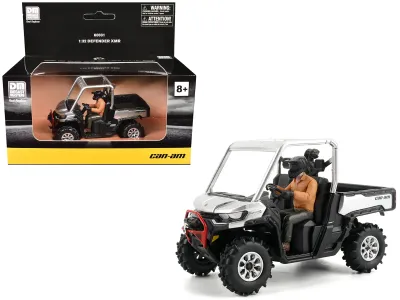 BRP Models 60031 - Can-Am Defender XMR Silver Metallic and Black with Driver Fi