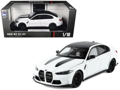 Heimanba H1292W - BMW M3 CS LCI White Metallic with Matt Black Top and Hood St