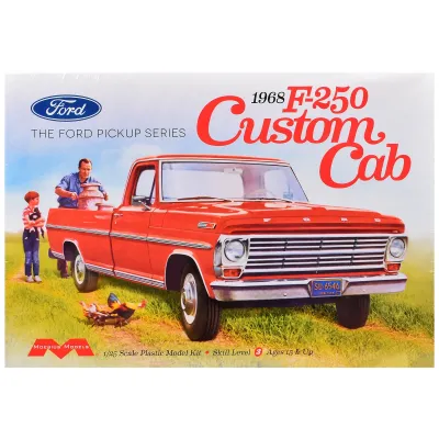Moebius MOE-2564 - Skill 3 Model Kit 1968 Ford F-250 Custom Cab Pickup Truck 12