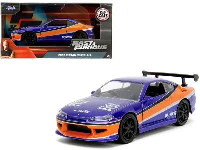 Jada Toys 34446 - 2001 Nissan Silvia S15 RHD (Right Hand Drive) Blue Metallic 