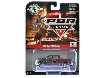 Autoworld AWBC003-AWSP202 - 2021 Ram 1500 Limited Pickup Truck PBR (Professional Bull Ri