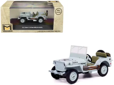 Militaria Die Cast 24217-44 - Willys Jeep 14-Ton Car Light Blue United States Navy 143 Die