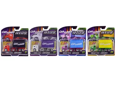 Car Tuned 559313-XX1 - Rigs Container Case Series 2 Set of 4 Pieces Diecast Model C