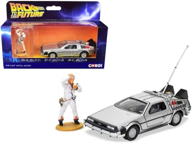 Corgi CC05503 - DMC DeLorean Time Machine with Doc Brown Figure Back to the 