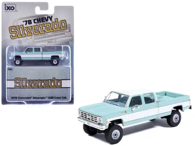 IXO IA64007 - 1978 Chevrolet Silverado K30 Crew Cab Pickup Truck Light Blu