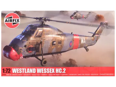 Airfix AIRA04068F - Level 2 Model Kit Westland Wessex HC.2 Helicopter with 3 Sch
