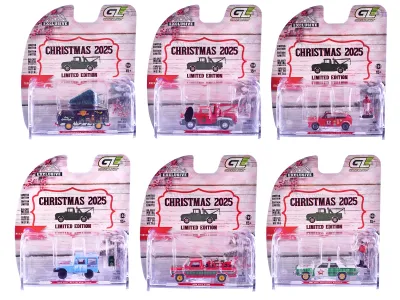 Greenlight 30564SET - Christmas 2025 Limited Edition Set of 6 Cars 164 Diecast Mod