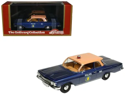 Goldvarg Collection GC-097B - 1961 Chevrolet Biscayne Nassau County Police Department Blue