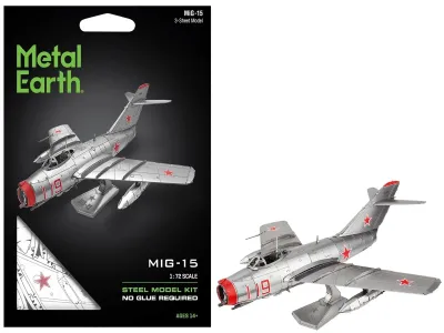 Metal Earth 1-ME1040 - Model Kit Mikoyan-Gurevich MiG-15 Fighter Aircraft Korean Wa