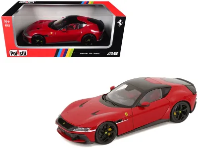 Polistil 18FE02010-WB - 2024 Ferrari 12Cilindri Rosso Corsa Red with Black Top 118 D