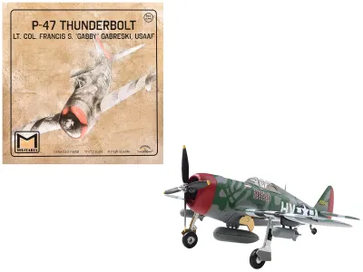 Militaria Die Cast 27298-42 - Republic P-47 Thunderbolt Fighter Aircraft Lt. Col. Francis 