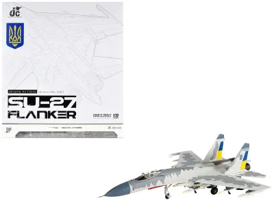 Jc Wings JCW-72-SU27-016 - Sukhoi Su-27 Flanker Aircraft Ukraine War (2023) Ukrainian A