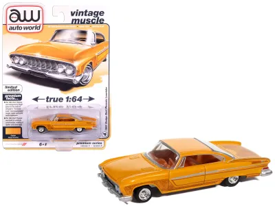 Autoworld 64512-AWSP195A - 1961 Dodge Dart Phoenix Lowrider Mango Smoothie Metallic wit