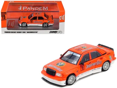 Inno Models IN64-190EP-JGMT - Pandem Rocket Bunny 190E 19 Jagermeister Orange and White 16
