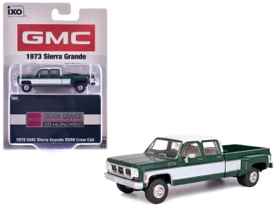 IXO IA64006 - 1973 GMC Sierra Grande 3500 Crew Cab Dually Pickup Truck Gre