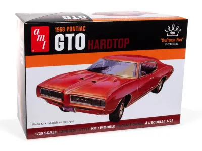 AMT AMT1411M - Skill 2 Model Kit 1968 Pontiac GTO Hardtop Craftsman Plus Se
