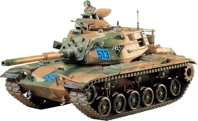 Tamiya TAM-35140 - Model Kit US M60A3 105mm Gun Tank US Army 135 Scale Model by