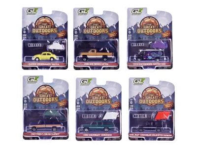 Greenlight 38080SET - The Great Outdoors Series 4 Set of 6 pieces 164 Diecast Mode
