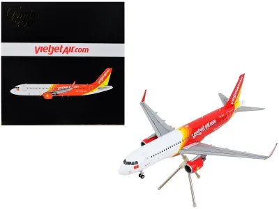 GeminiJets G2VJC711 - Airbus A320 Commercial Aircraft VietJet Air White and Red Ge