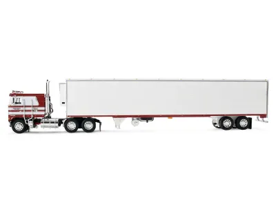 First Gear 69-2253 - Kenworth K100 COE Flat Top and 53 Utility Trailer with Reefe