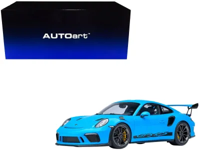 Autoart 78182 - Porsche 911 (991.2) GT3 RS Riviera Blue 118 Model Car by Aut