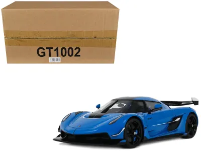Gt Spirit GT1002 - 2025 Koenigsegg Jesko Blue Metallic with Black Stripes 118 M