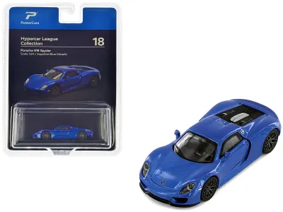 PosterCars H18B - Porsche 918 Spyder Sapphire Blue Metallic Hypercar League Co
