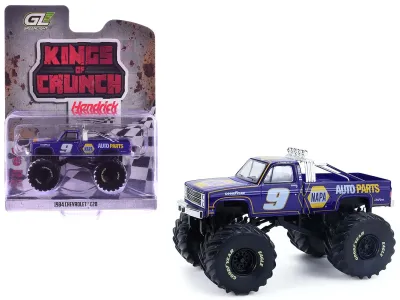 Greenlight 49180B - 1984 Chevrolet C20 Monster Truck 9 NAPA Blue with Graphics K