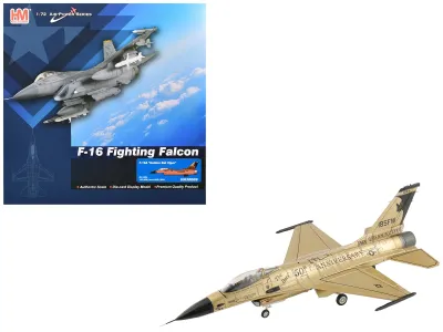 Hobby Master HA38069 - Lockheed F-16A Fighting Falcon Fighter Aircraft 85-1565 Gold