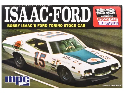 Mpc MPC1038 - Skill 2 Model Kit 1972 Ford Torino Stock Car Bobby Isaac 125