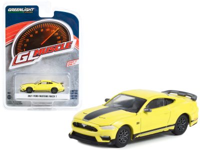 Greenlight 13320D - 1981 Ford Mustang Cobra Polar White and Black with Red Strip